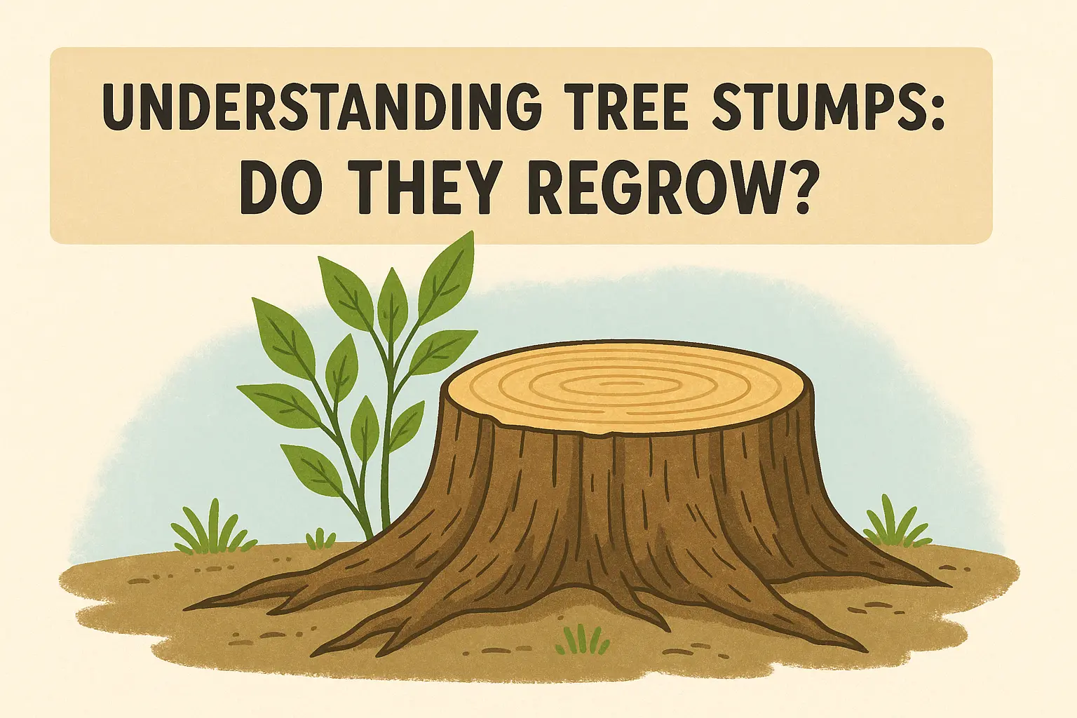 Do tree stumps grow back